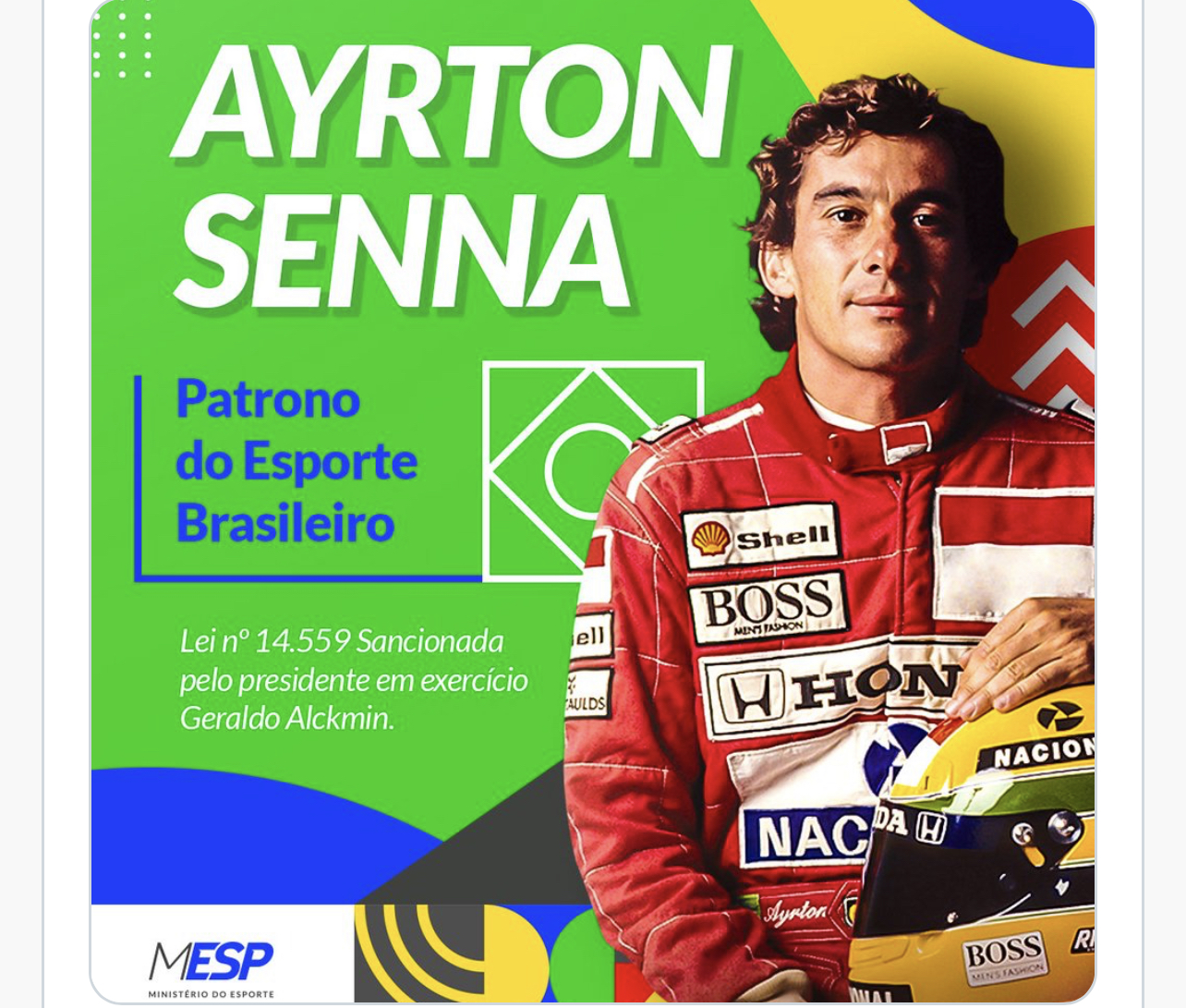 Ayrton Senna é Declarado Patrono Do Esporte Brasileiro 9381