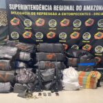 PF, PM, PC e Polícia Nacional do Peru apreendem cerca de 900 quilos de drogas no Amazonas
