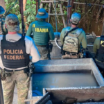Ibama intensifica combate ao garimpo ilegal em operação no Rio Jandiatuba, no Amazonas