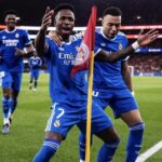 Vini Jr marca golaço e denuncia caso de racismo em Liga dos Campeões