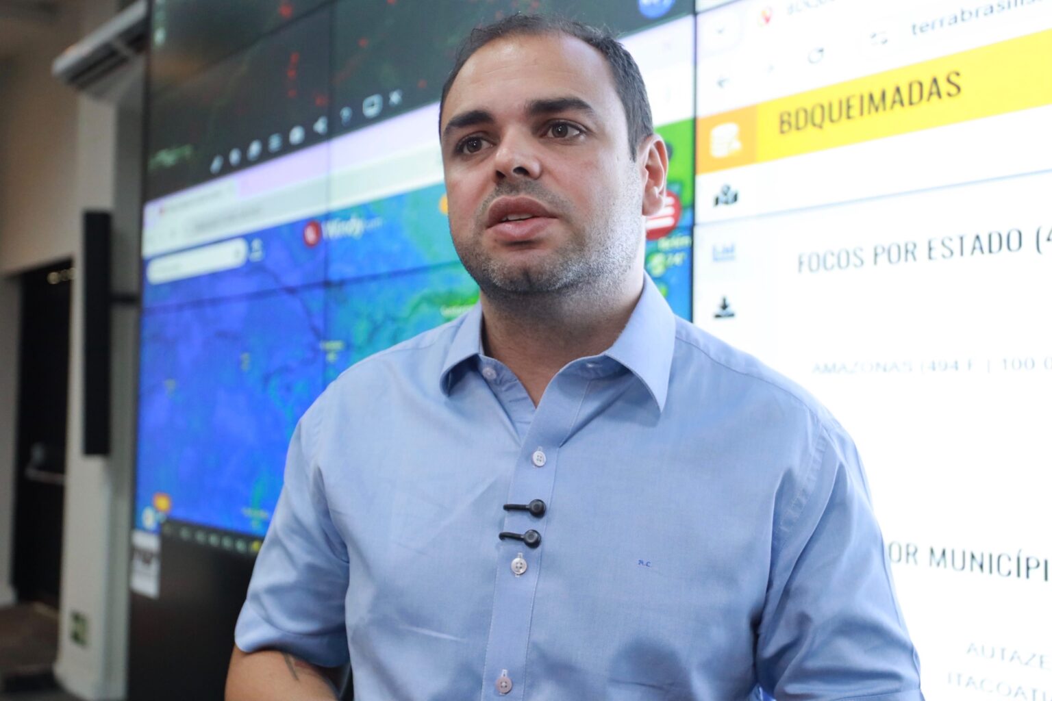 Governador Roberto Cidade convoca comitê de emergência e solicita mais apoio federal para combater queimadas