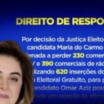 TRE-AM mantém direito de resposta de Omar contra Maria do Carmo e rejeita suspensão pedida pela candidata