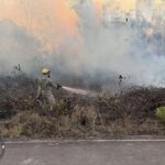 Bombeiros extinguem Incêndio em Autazes, município afetado pela crise ambiental no AM 