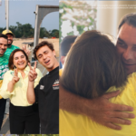 Flávio Bolsonaro e Nikolas Ferreira desembarcam em Manaus para Bloquinho 22